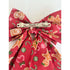 Red Gingerbread Man Christmas Hair Bow with Barrette Clip