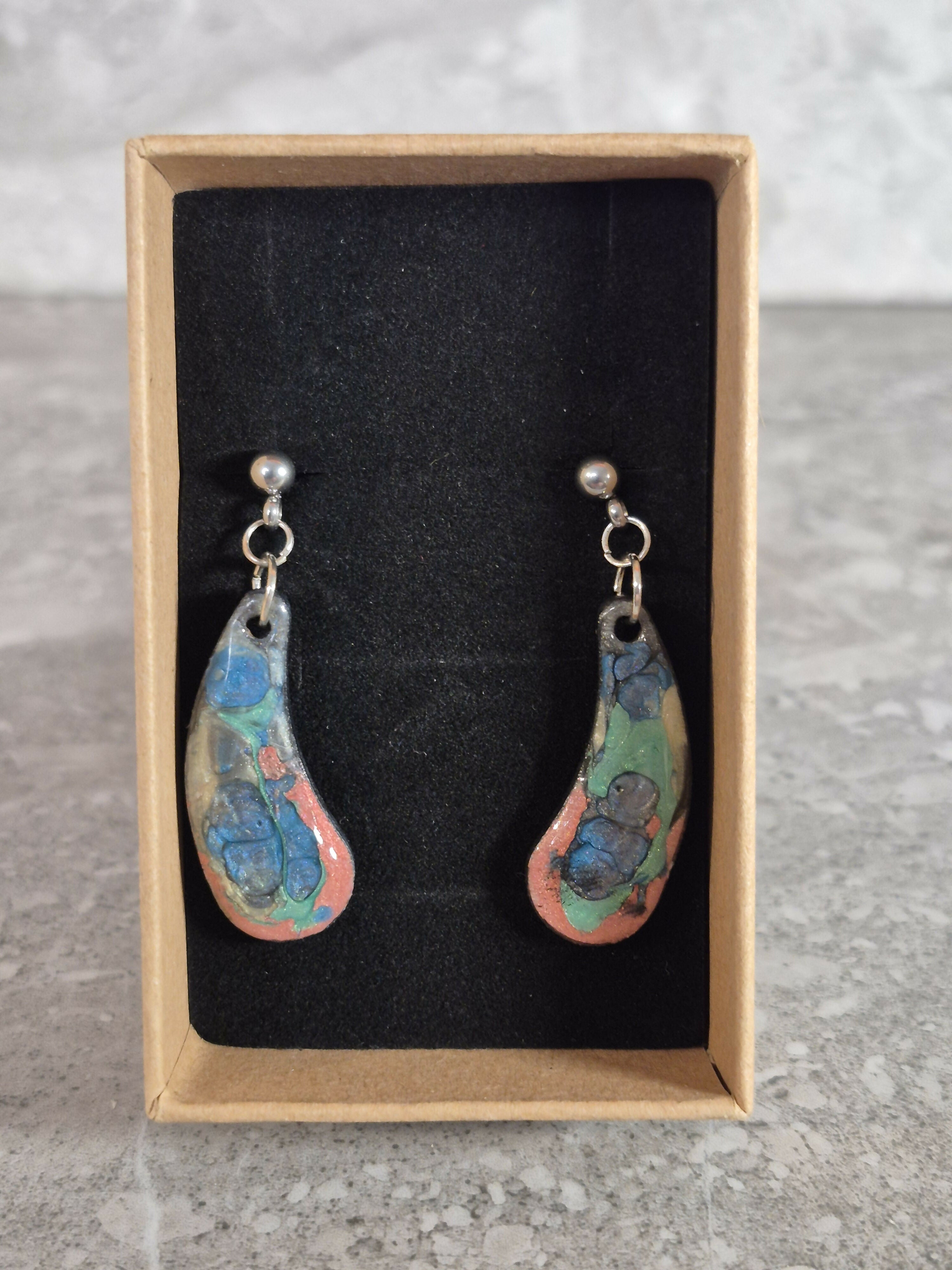 Handcrafted Teardrop Shaped Earrings
