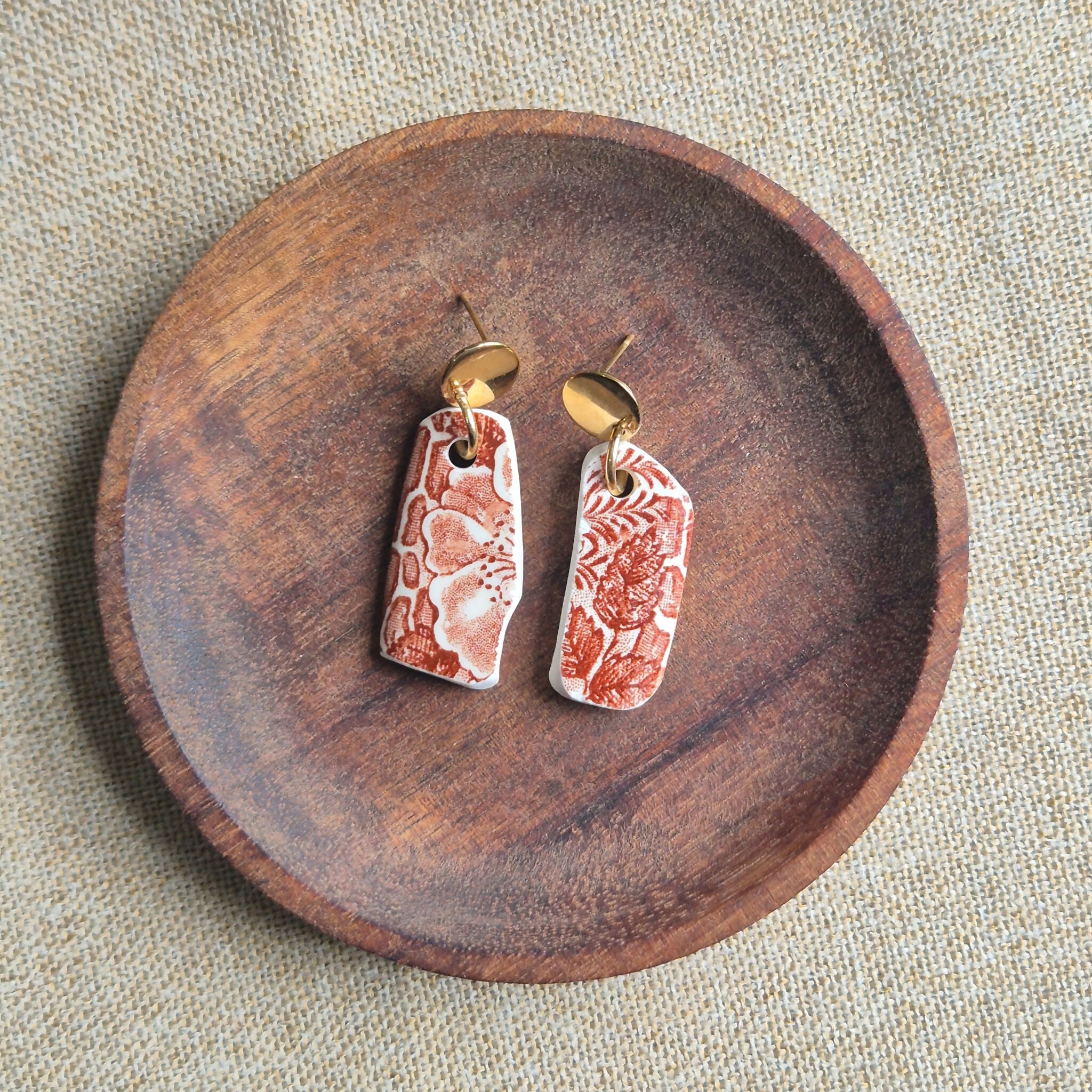 Recycled Ceramic Earring