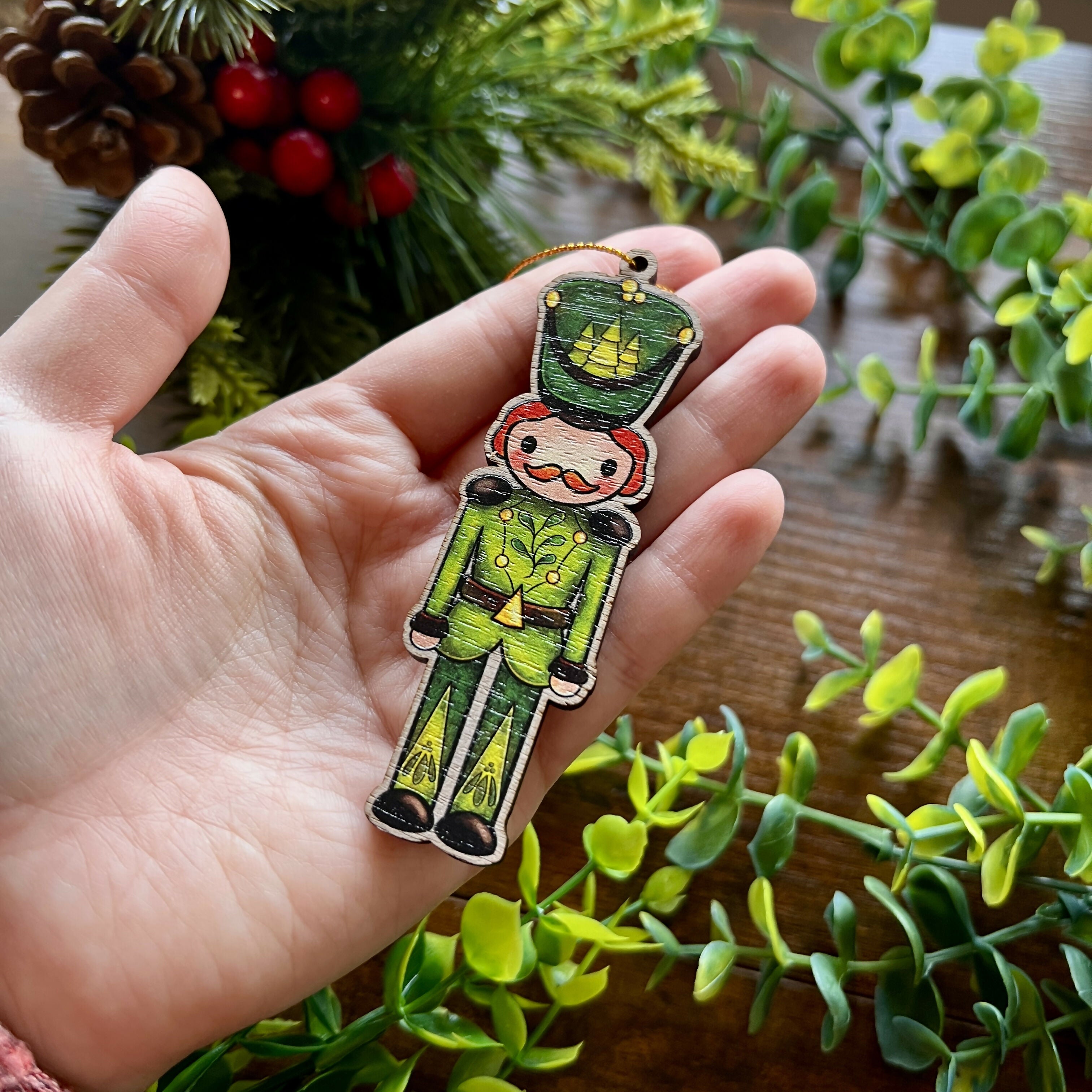 'Frederick' Nutcracker Wooden Decoration