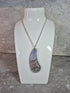Unique Hand Crafted Tear Dropped With Swirling Purple, Pink, Grey With Slivers of Black