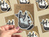 Cute Cat Stickers - Die Cut Stickers Pack of 3