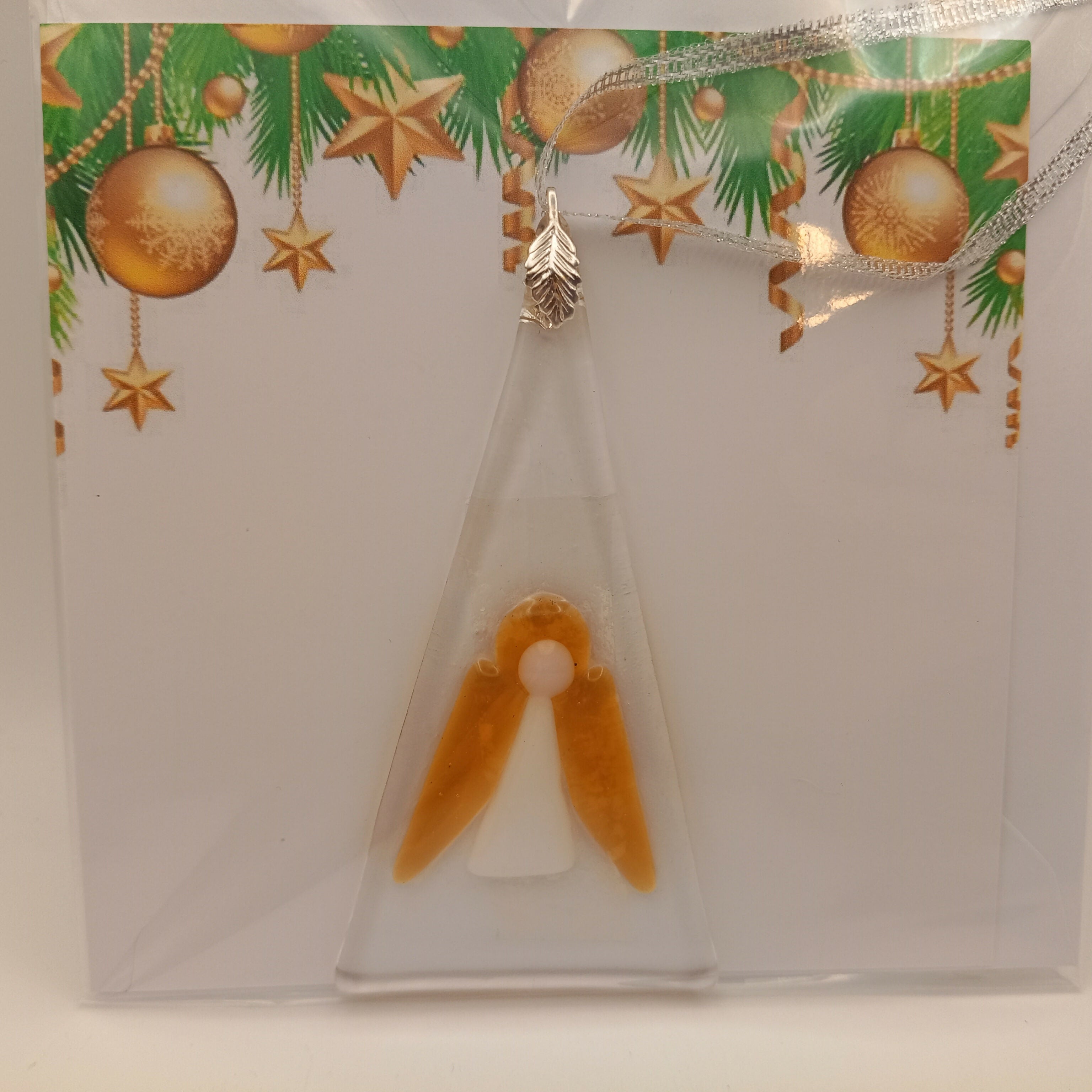 Fused Glass Christmas Card