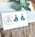 Ocean Dream Collection - Small Heart Polymer Clay Earrings