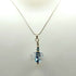 ELEGANT GLASS PENDANT ON STERLING SILVER CHAIN