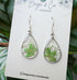 Queen's Anne Leaf Real Flower Earrings