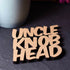 Uncle Knob Head Laser Cut Wooden Coaster