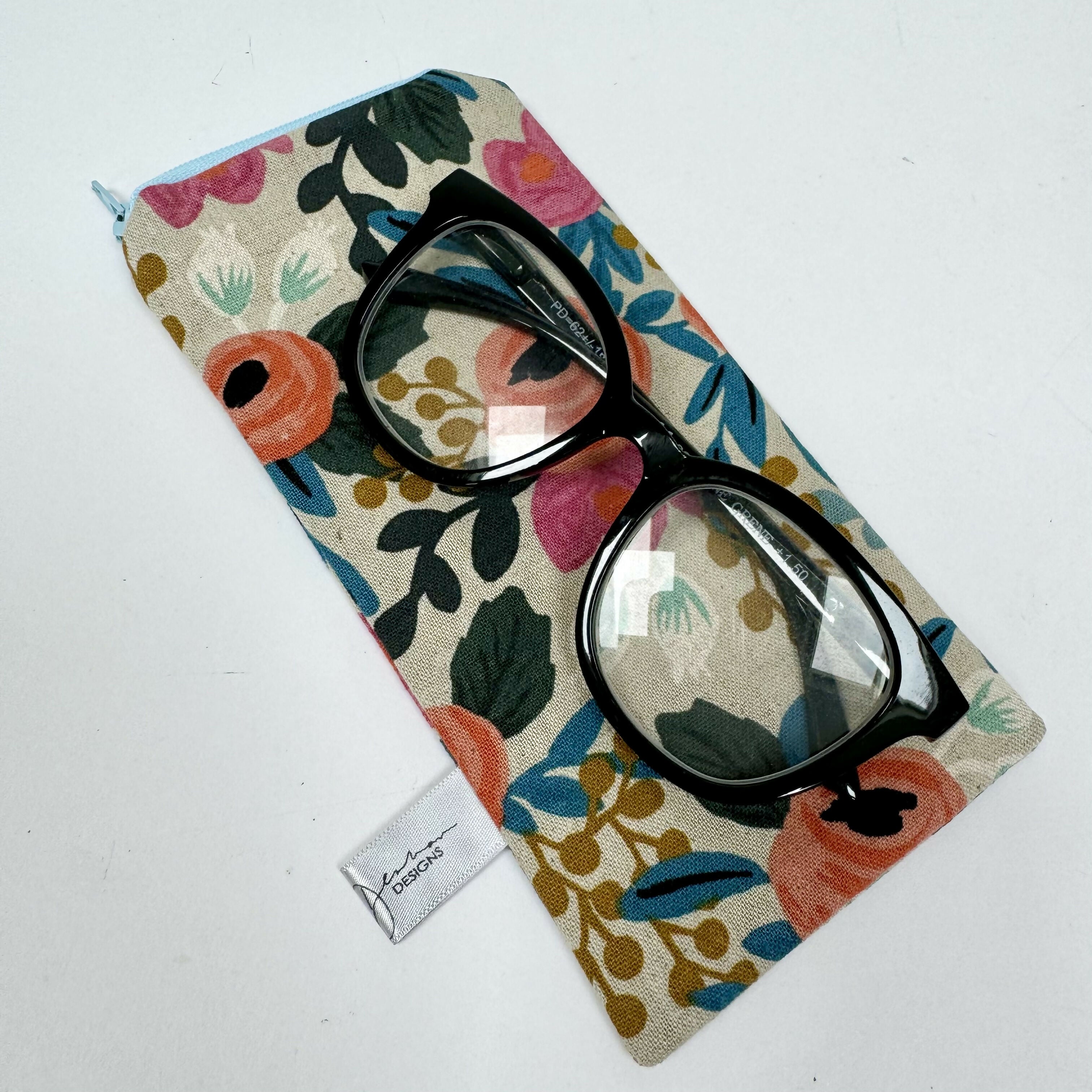 Glasses Case - Linen Floral