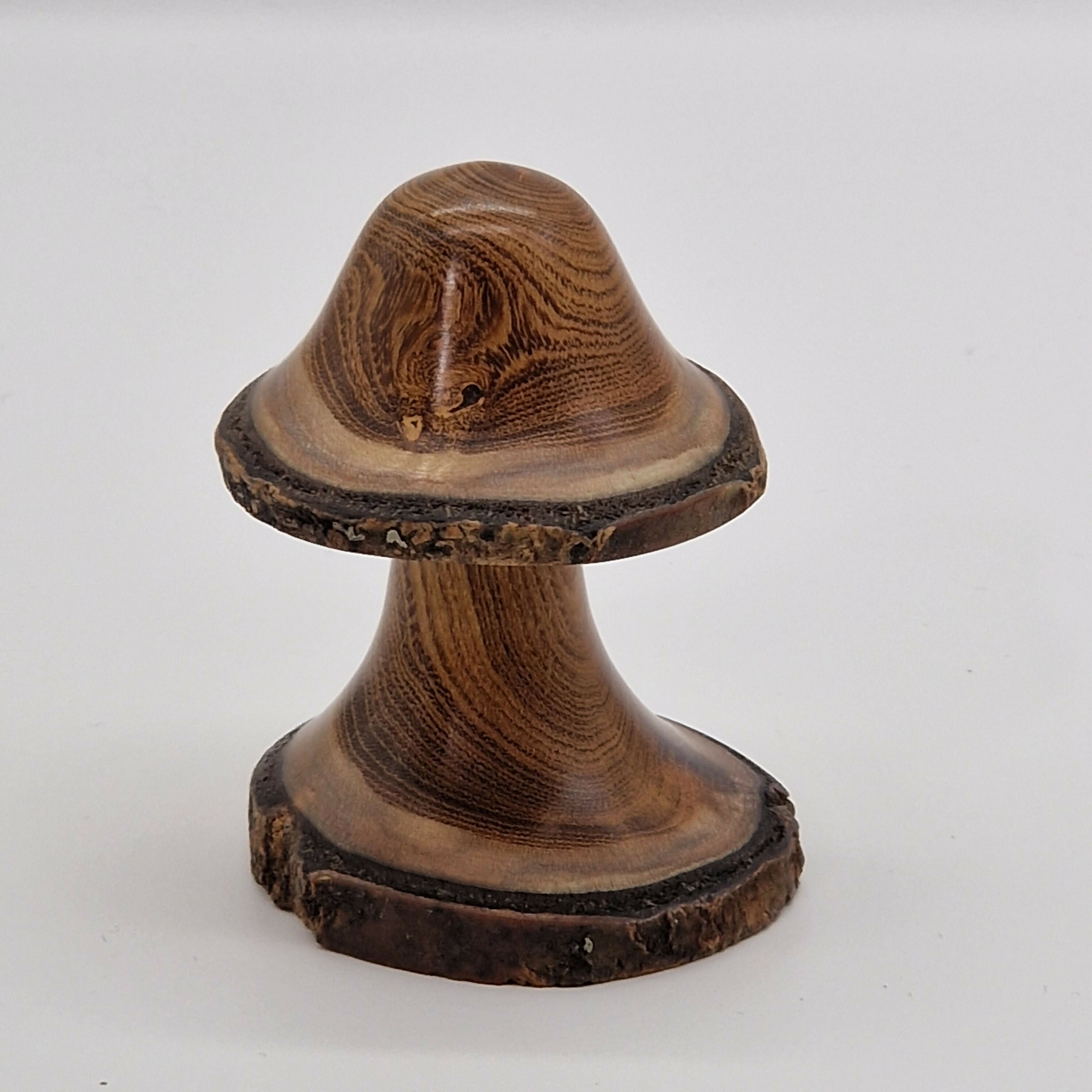 Hand Turned Mushroom made from Laburnum Wood