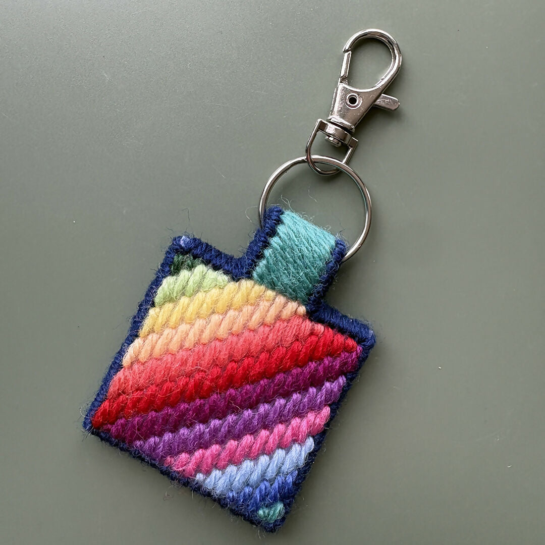 DIY Bargello Stitched Keyring Kit