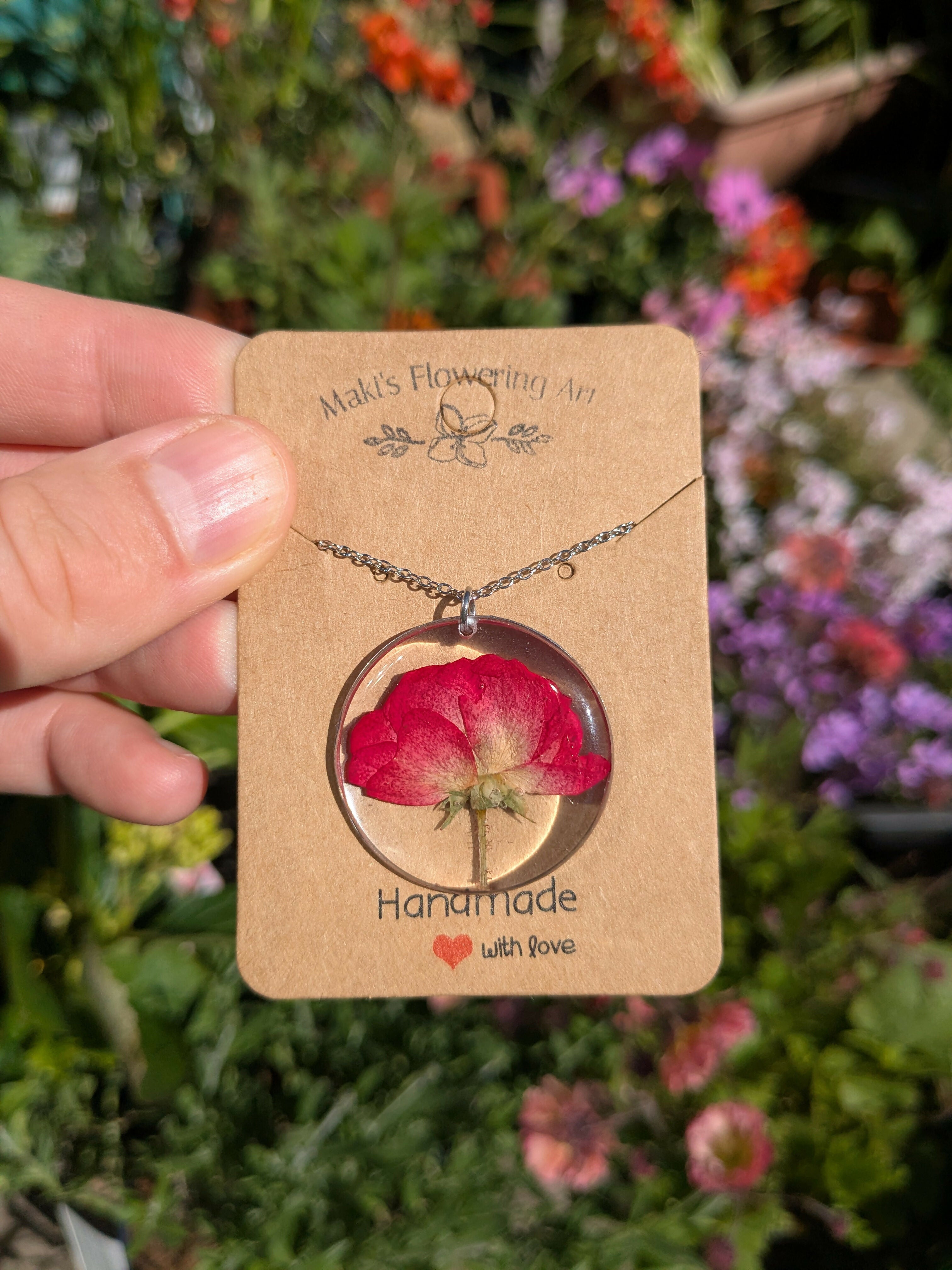 PRESSED ROSE NECKLACE