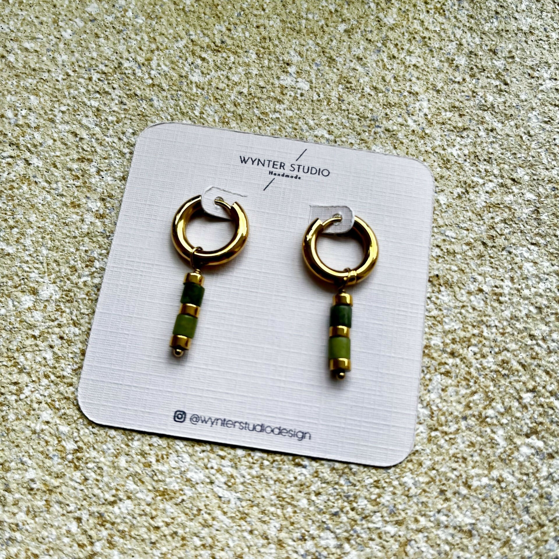 Bead Hoop Earrings