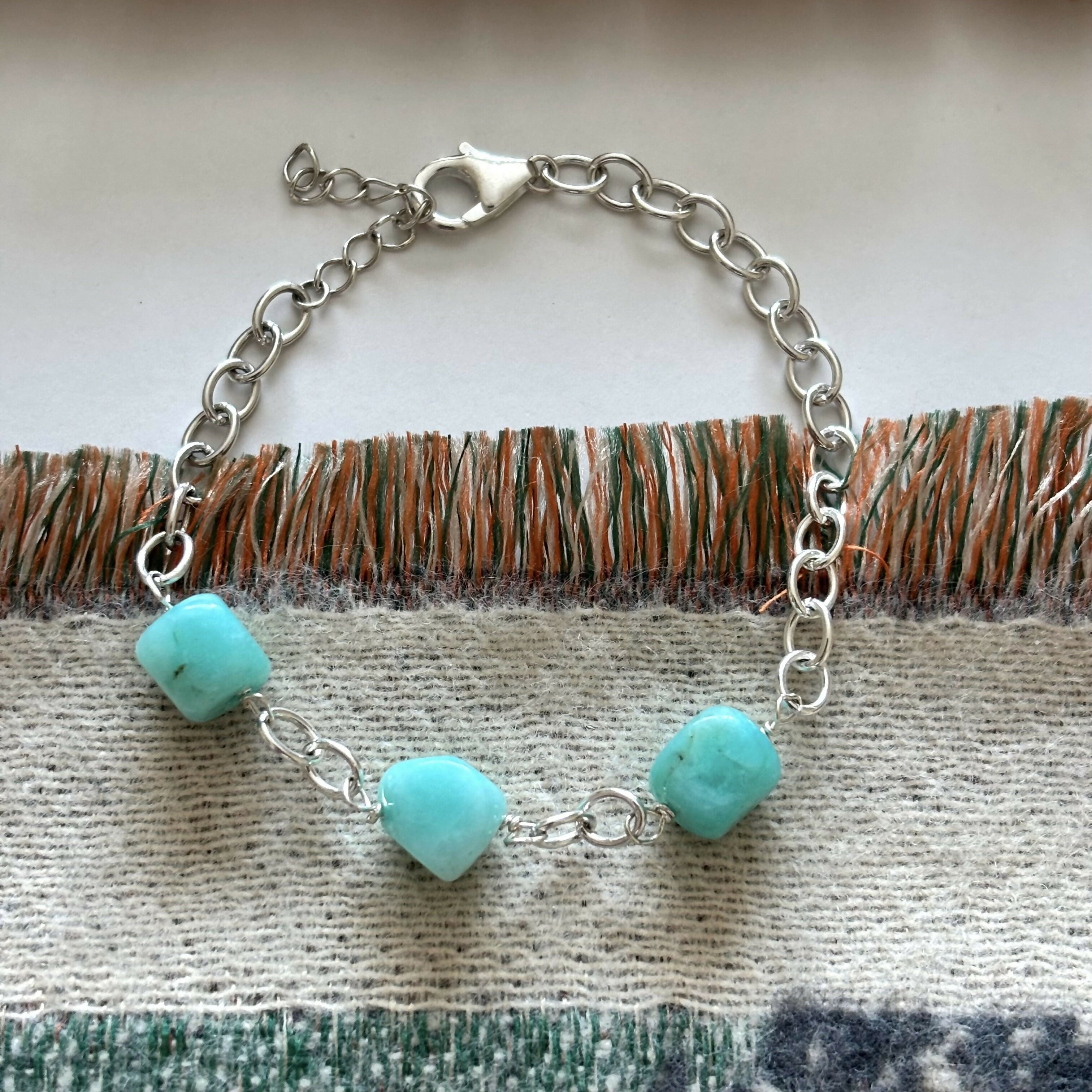 Sterling Silver Amazonite Bracelet