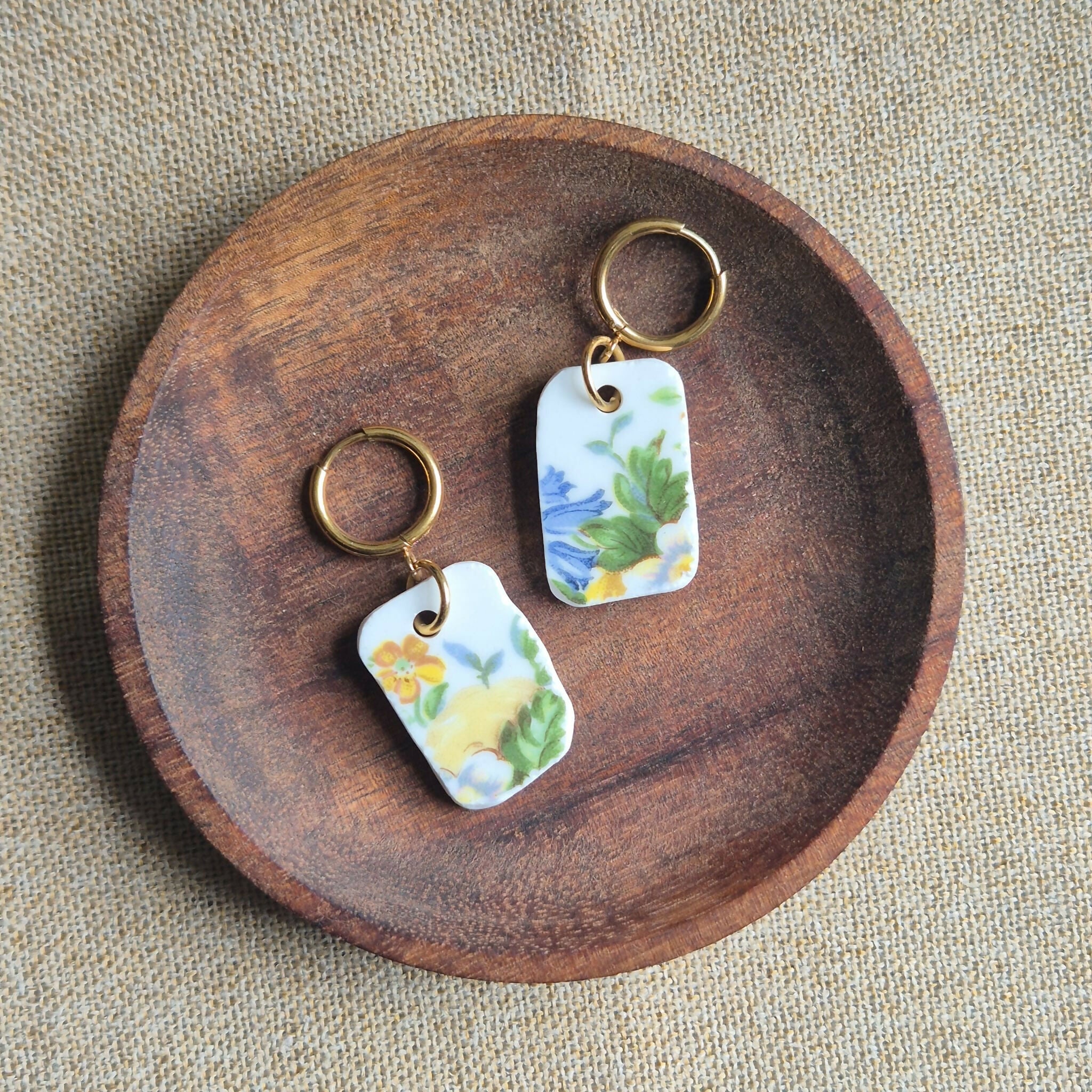 Recycled Ceramic Earring