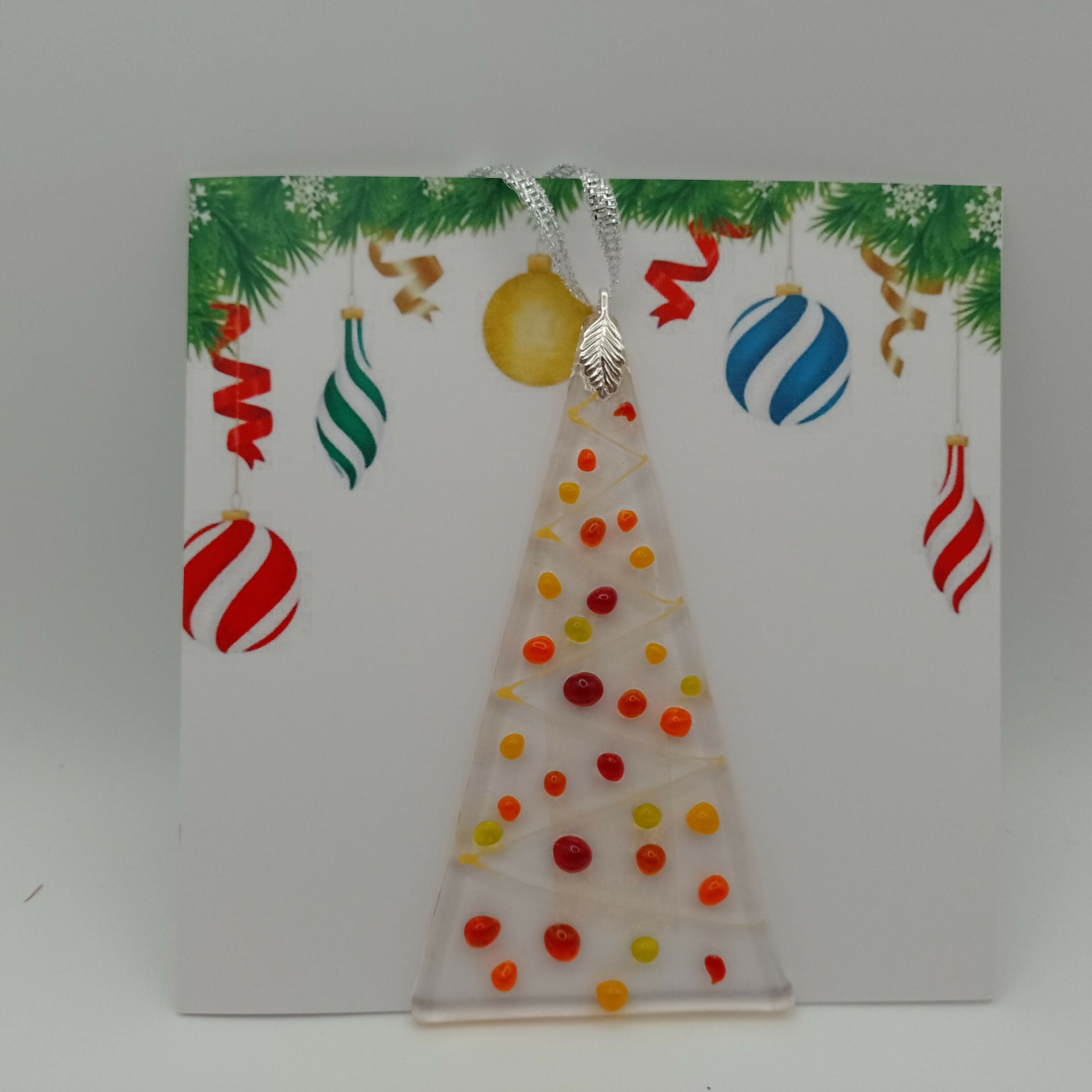 Fused Glass Christmas Card