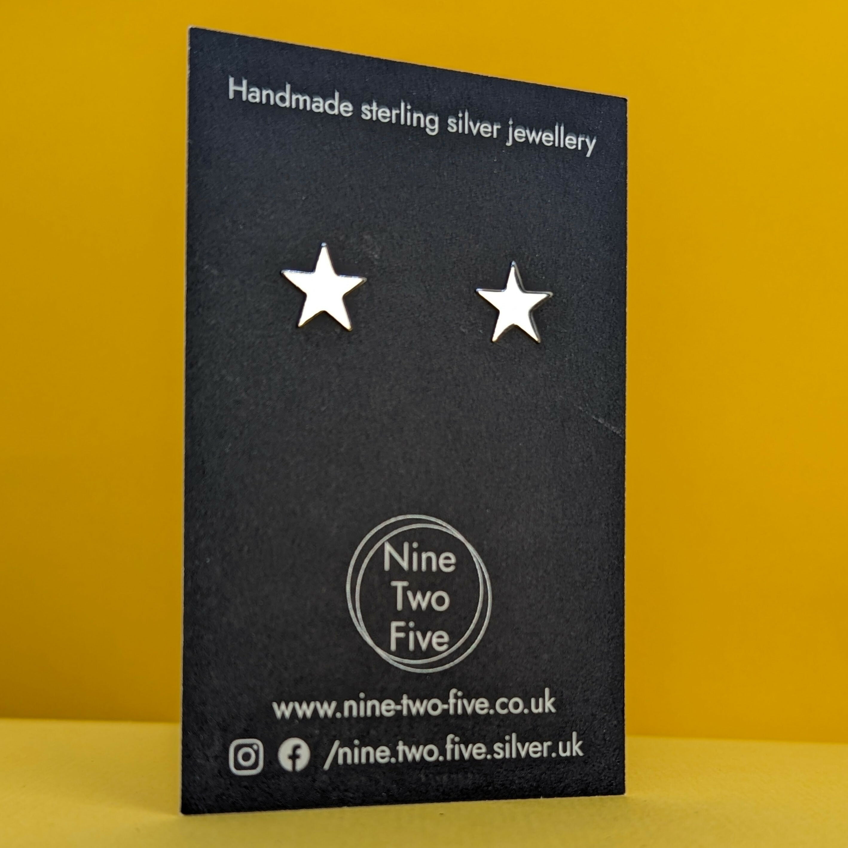 Fallen Star’ Sterling Silver Small Star Stud Earring