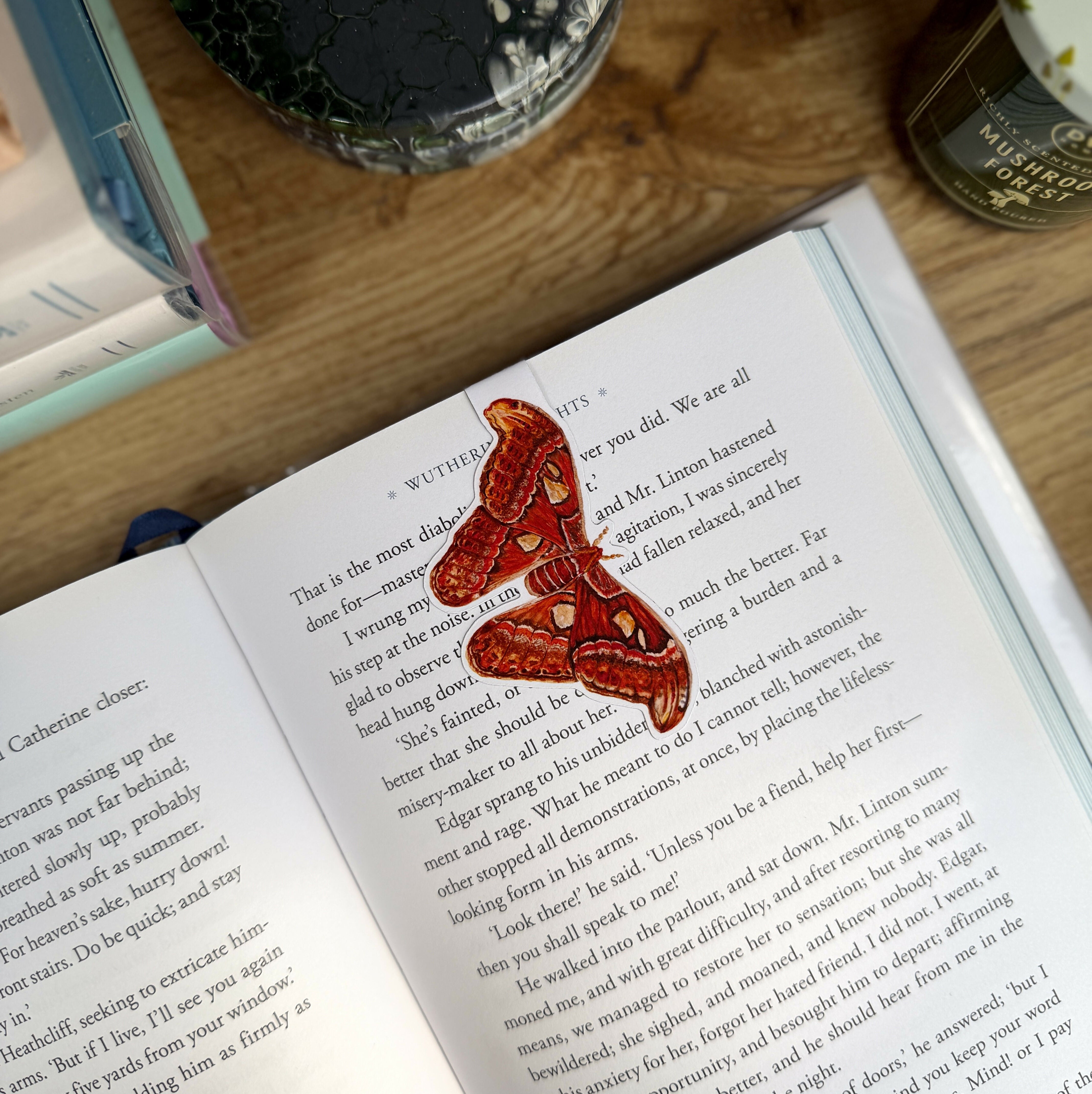 Atlas Moth - Matt Magnetic Bookmark