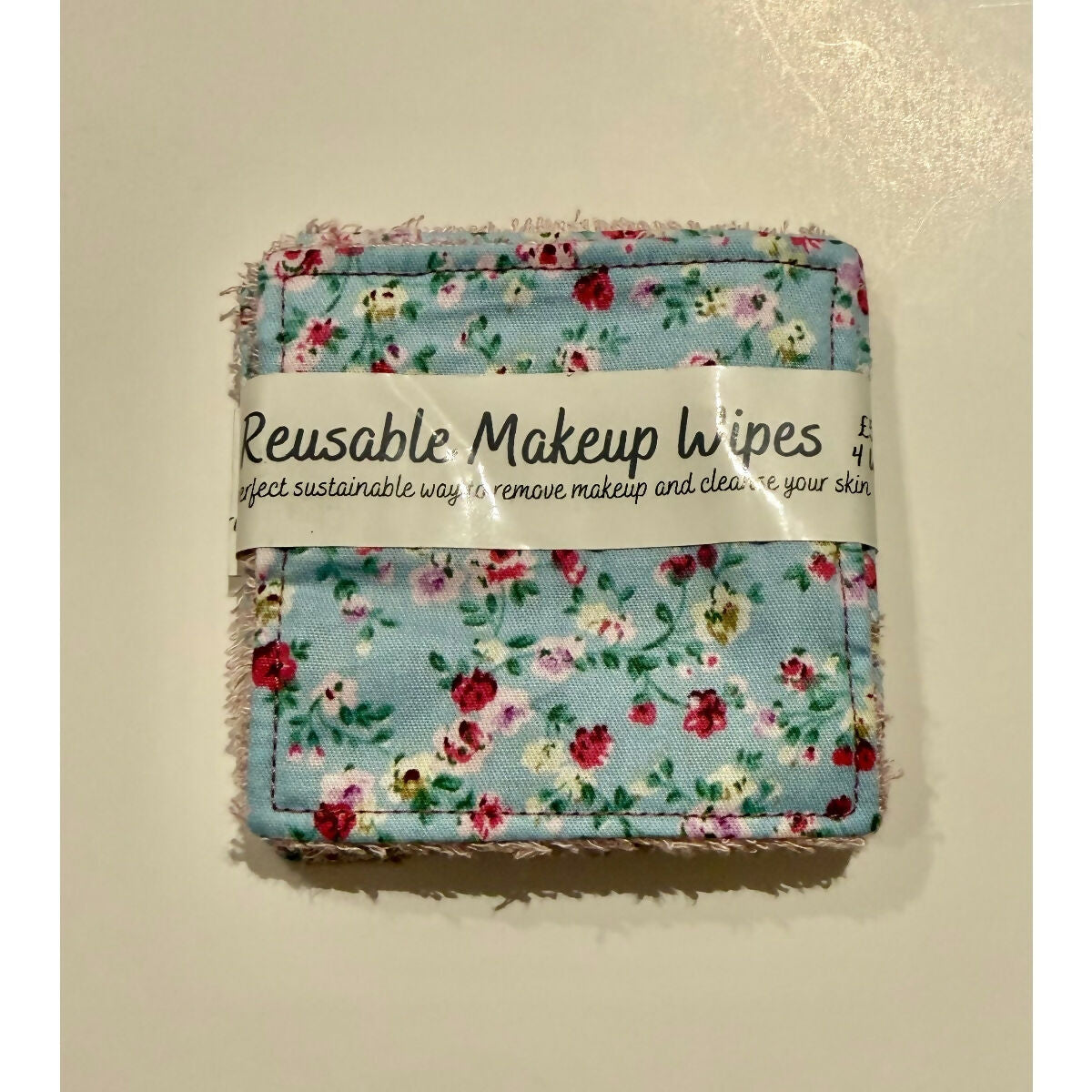 Blue Ditsy Floral Reusable Makeup Wipes