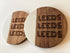 Leeds Football Inspired Engraved Marble and Acacia Wood Coaster