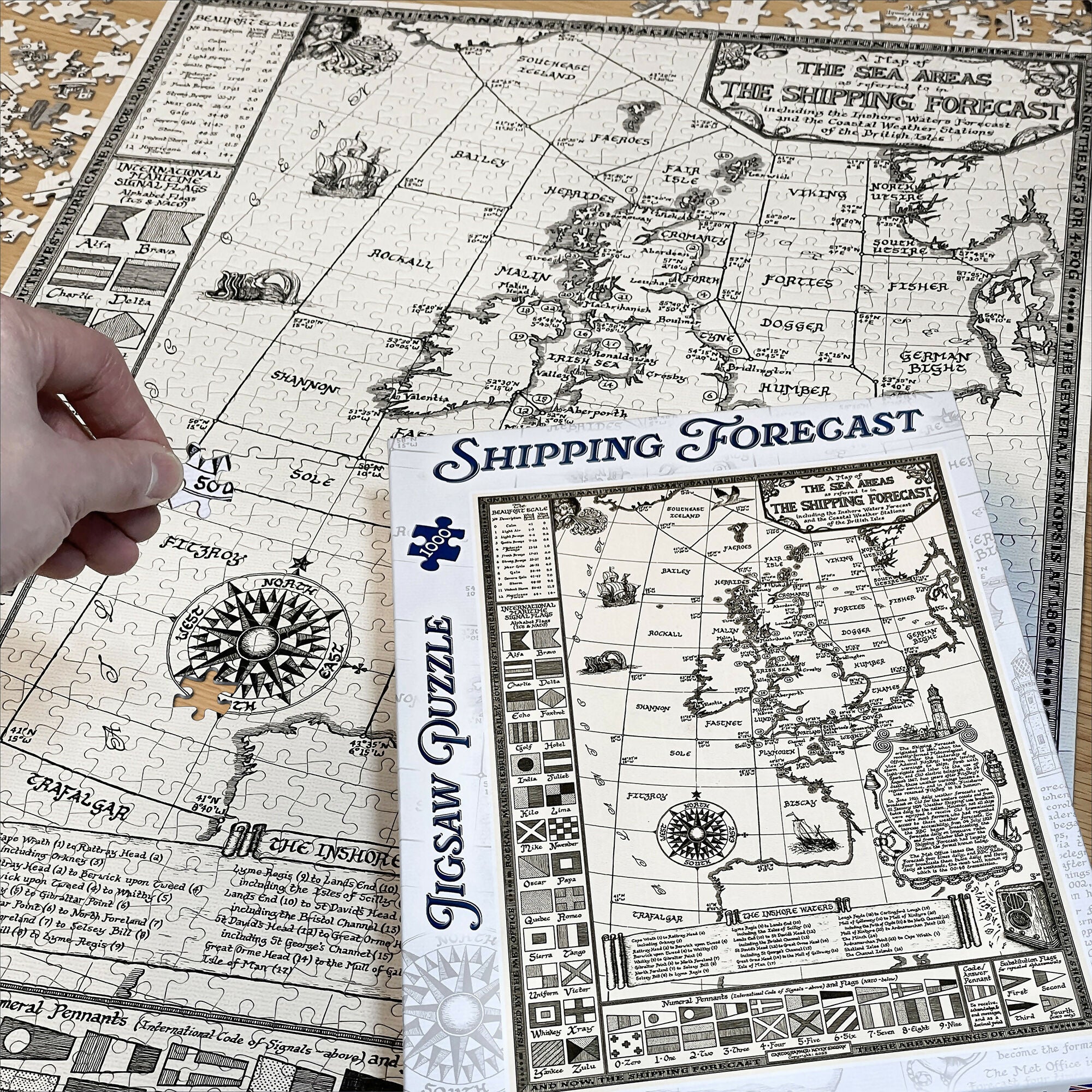 Shipping Forecast Map Jigsaw Puzzle 1000 Pieces