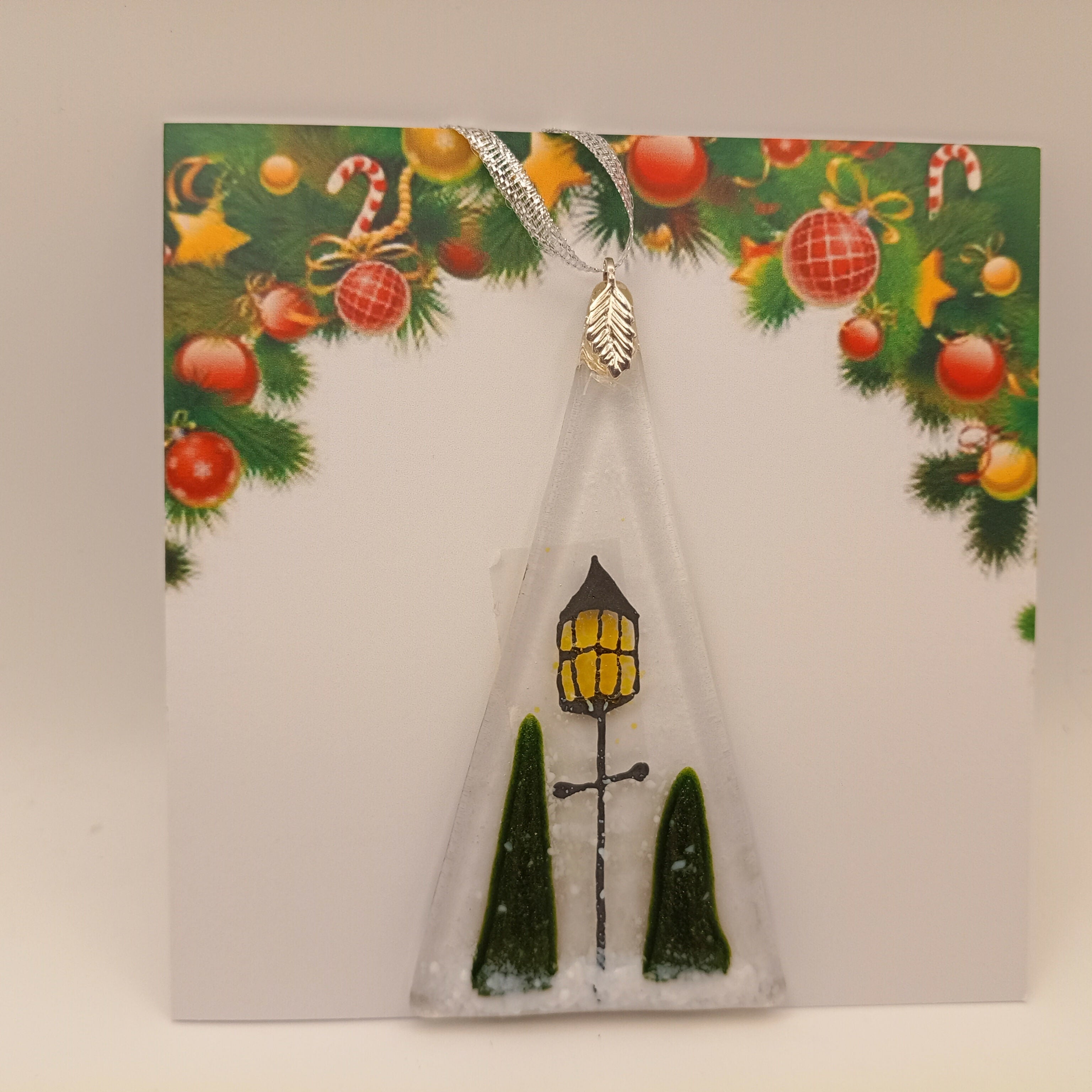 Fused Glass Christmas Card