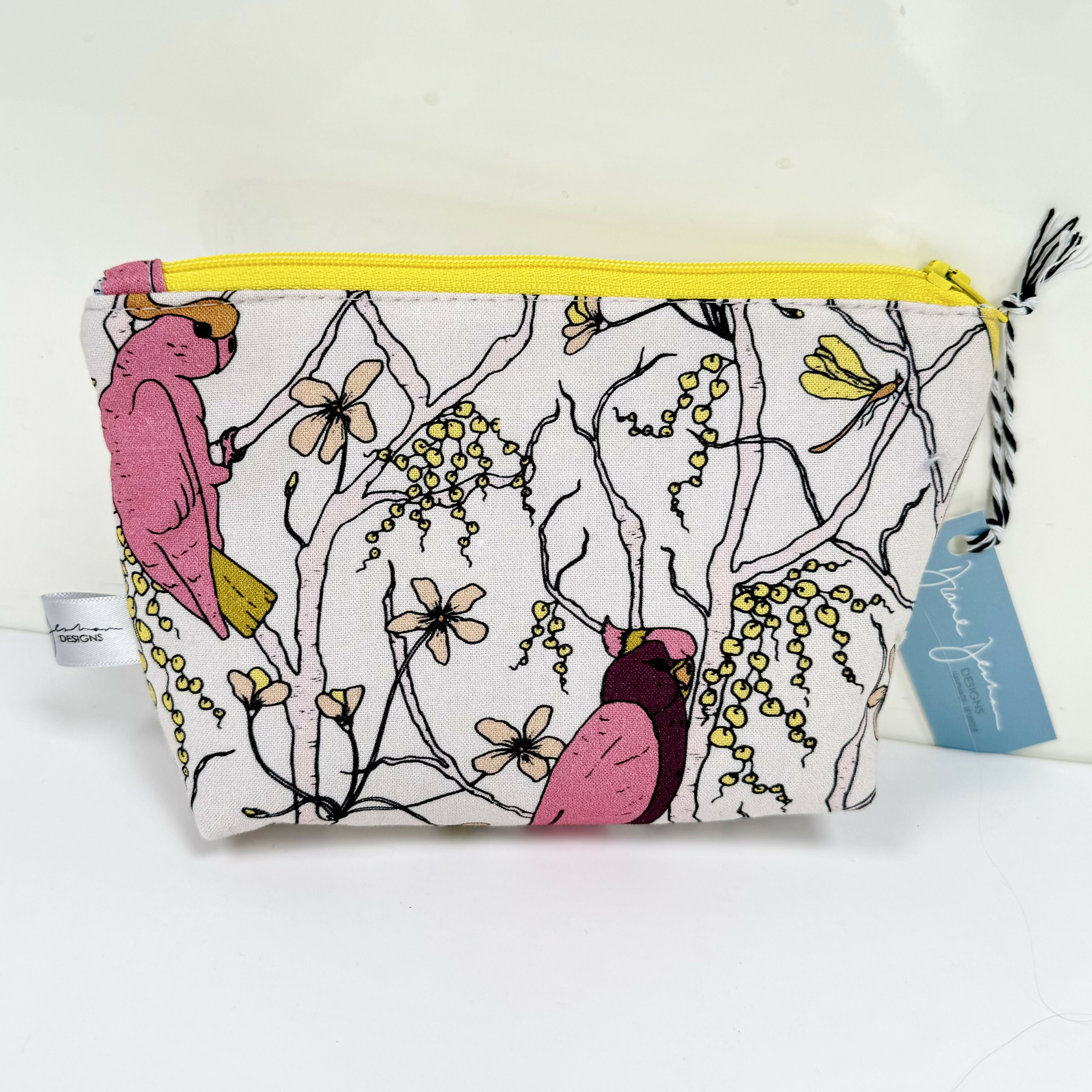 Yellow Bird Small Make Up Bag