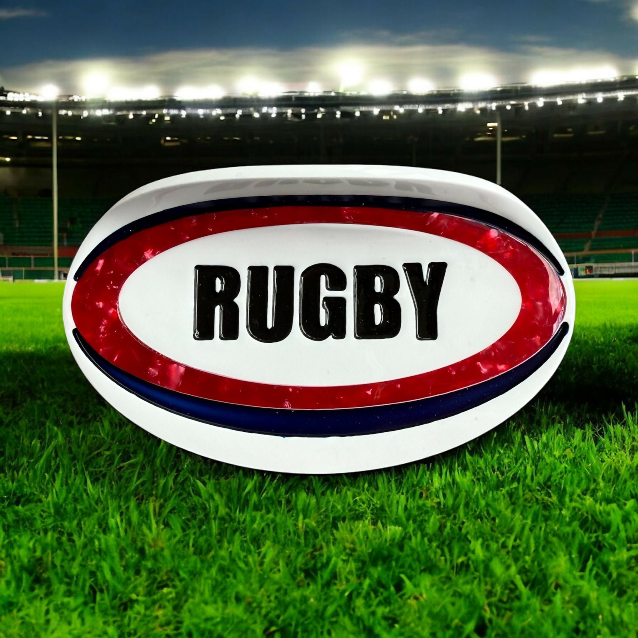 Rugby Ball Hair Claw / Clip