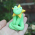 Handmade Polymer Clay Sitting Star Frog Figure