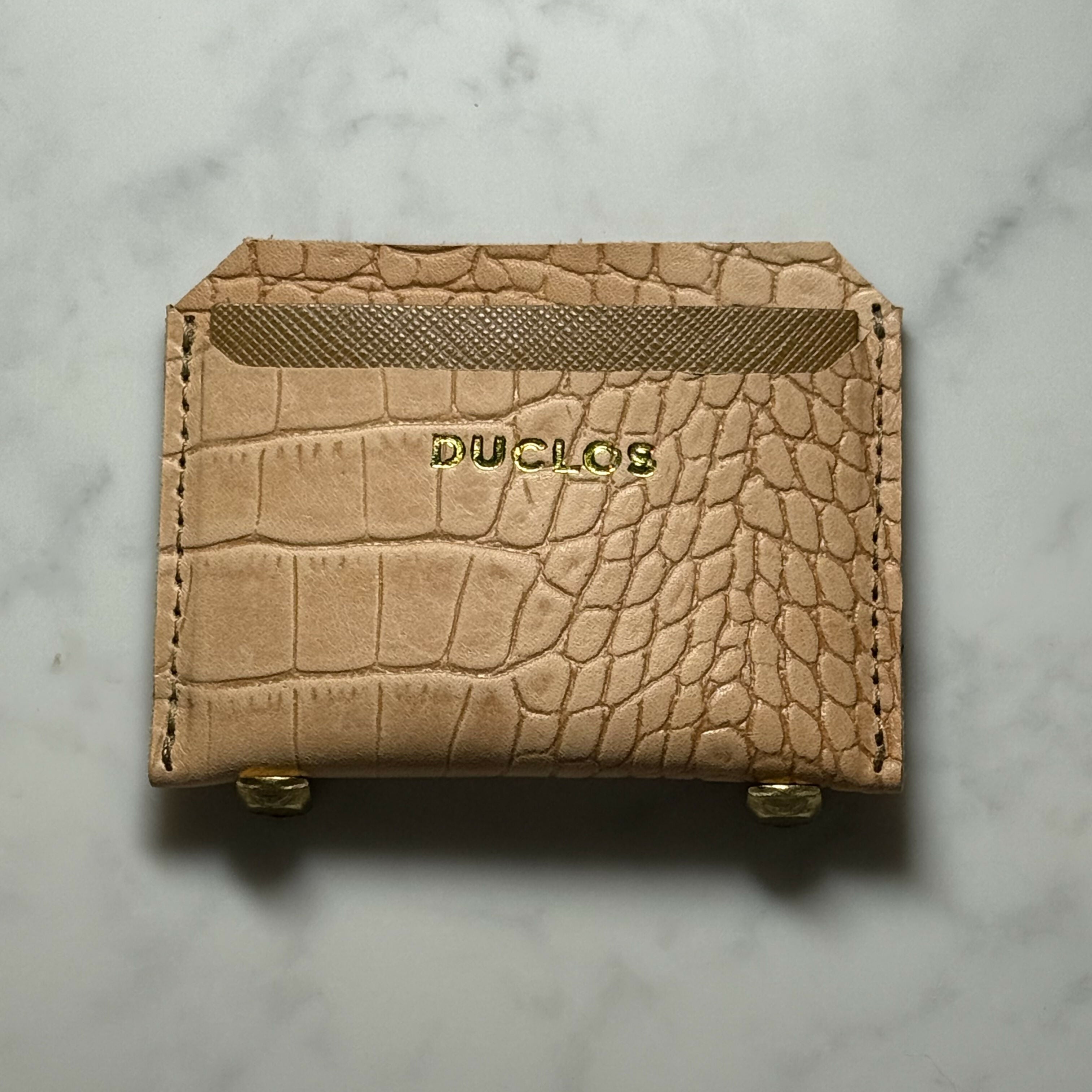 Croc Tan Carholder