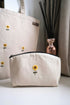 Hand Embroidered Sunflower Pouch