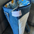 Unique Handcrafted Clutch Purse Wristie Bag Made From Upcycled Jeans And Fabric
