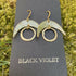 Brass Sun and Moon Earrings