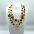 UNIQUE GLASS BEAD AND SEMI PRECIOUS STONE NECKLACE