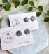 Colour, Black and Pattern Hexagon Polymer Clay Studs