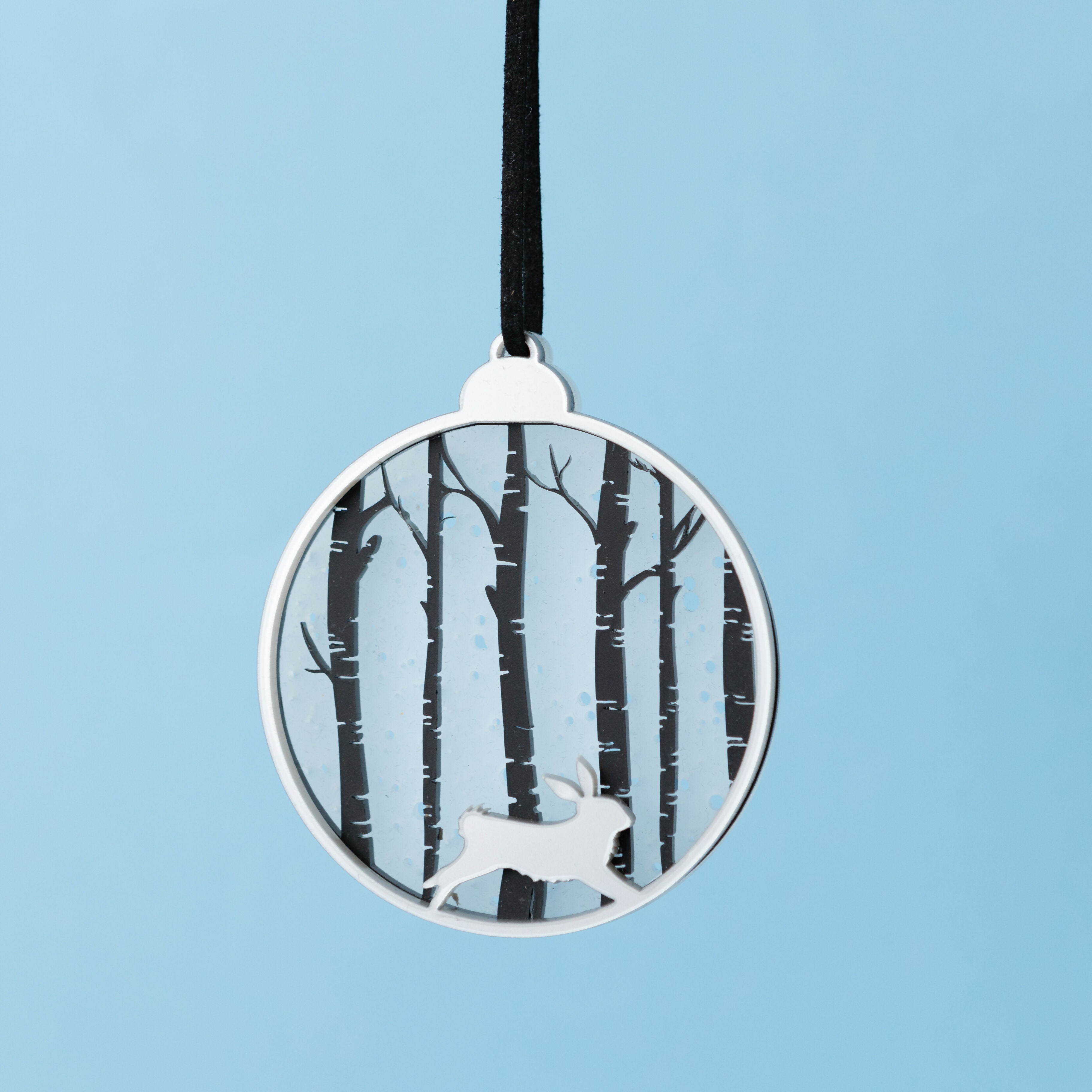 Rabbit Winter Woodland Bauble