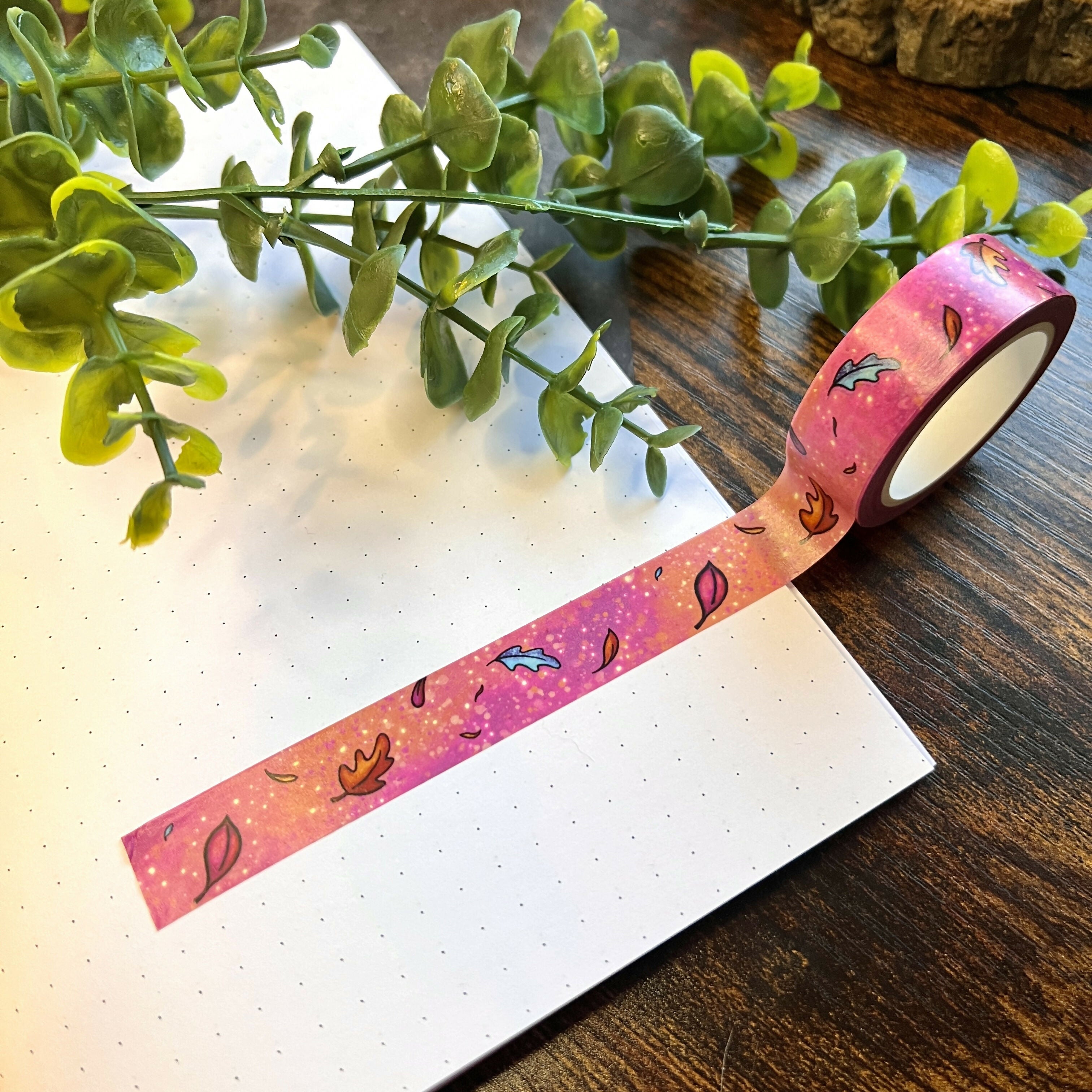 Leaf Flutter Washi Tape | Colorful Leaf Art | Art & Soul