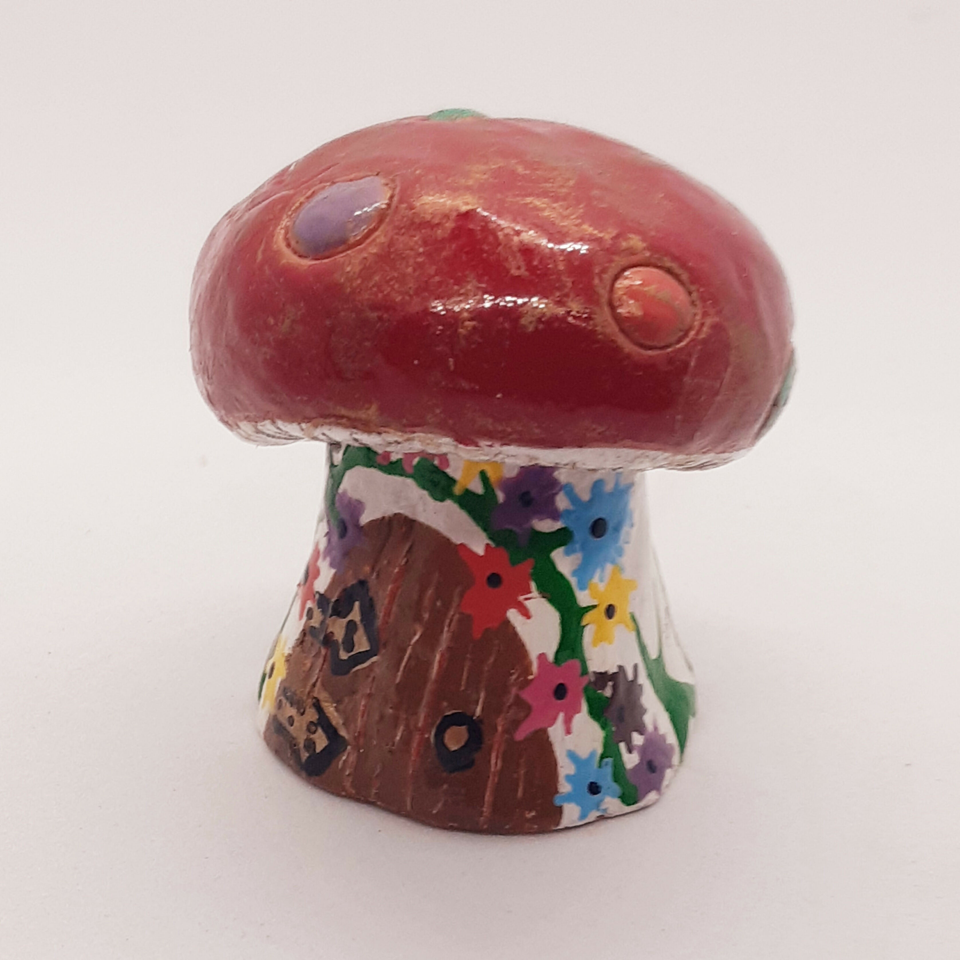 Clay Toadstool Ornament
