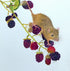 'Harvest Mouse with his Bounty of Blackberries' - Framed Original Mixed Media Painting