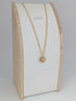 Chunky Gold 3D Heart Charm Necklace on a Flat Gold Plated Chain