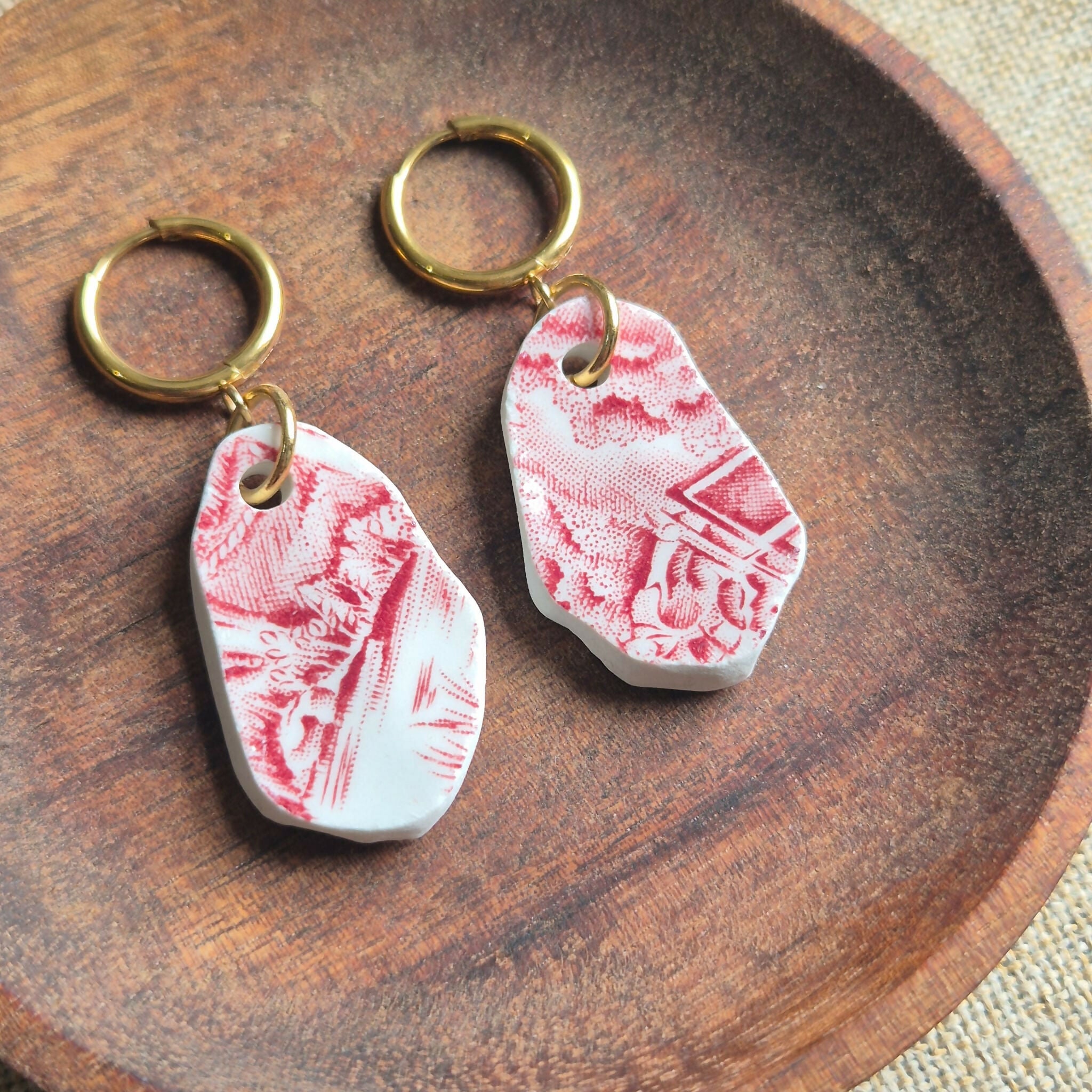 Recycled Ceramic Earring