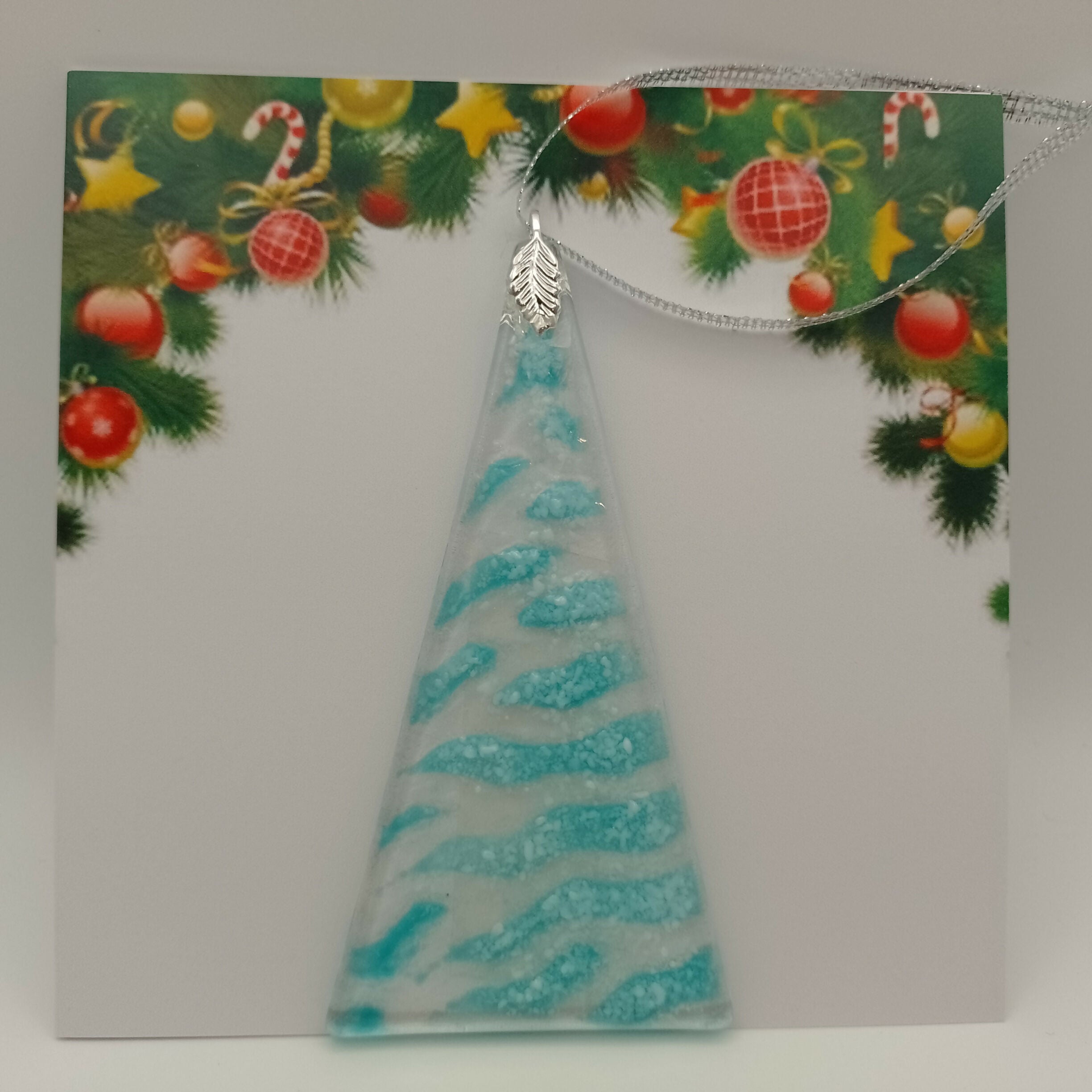 Fused Glass Christmas Card