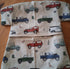 Beautiful Handmade Country Inspired Traditional Peg Bag In Land Rover Fabric With Wooden Hanger