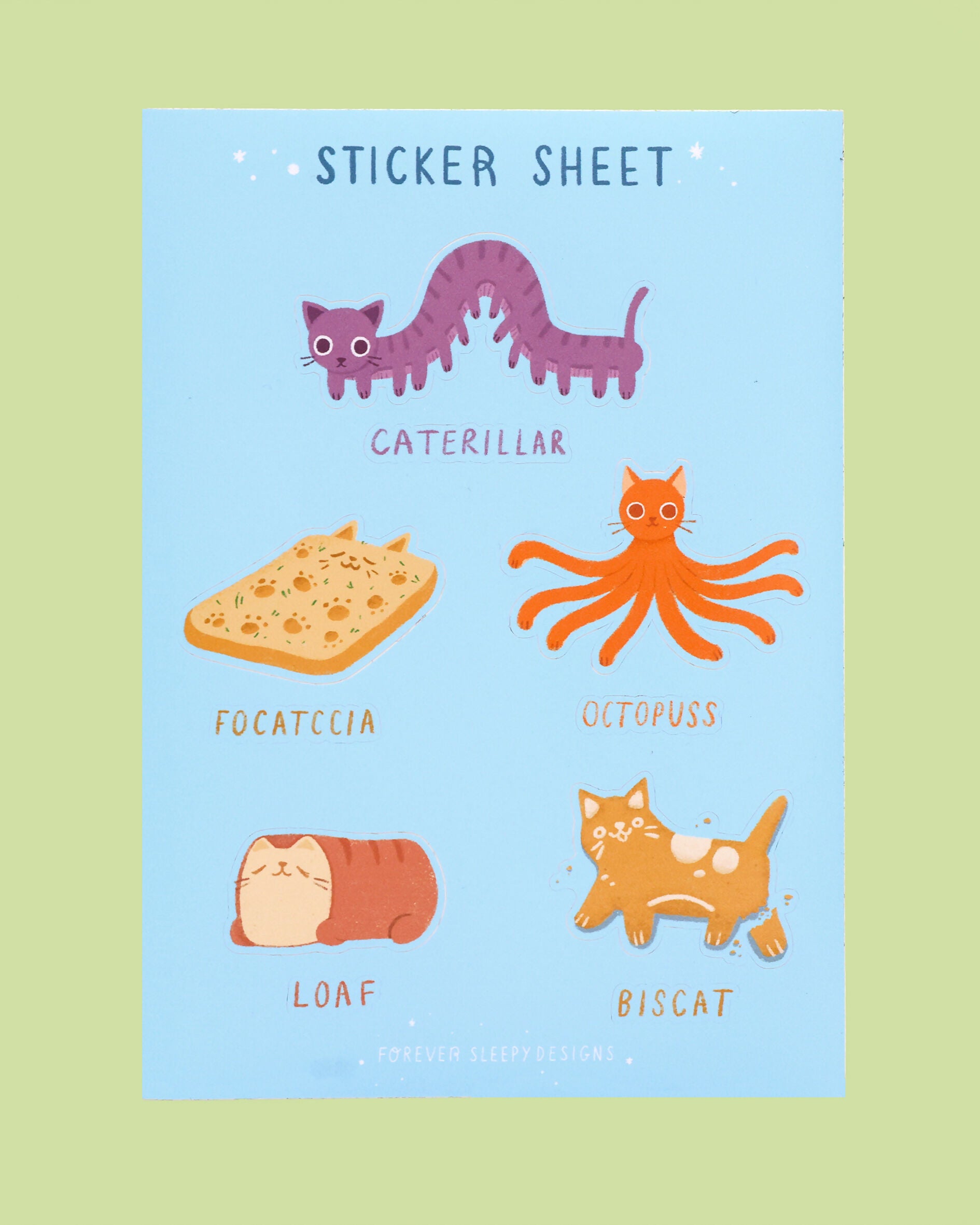 Cat Puns 3 - Sticker Sheet