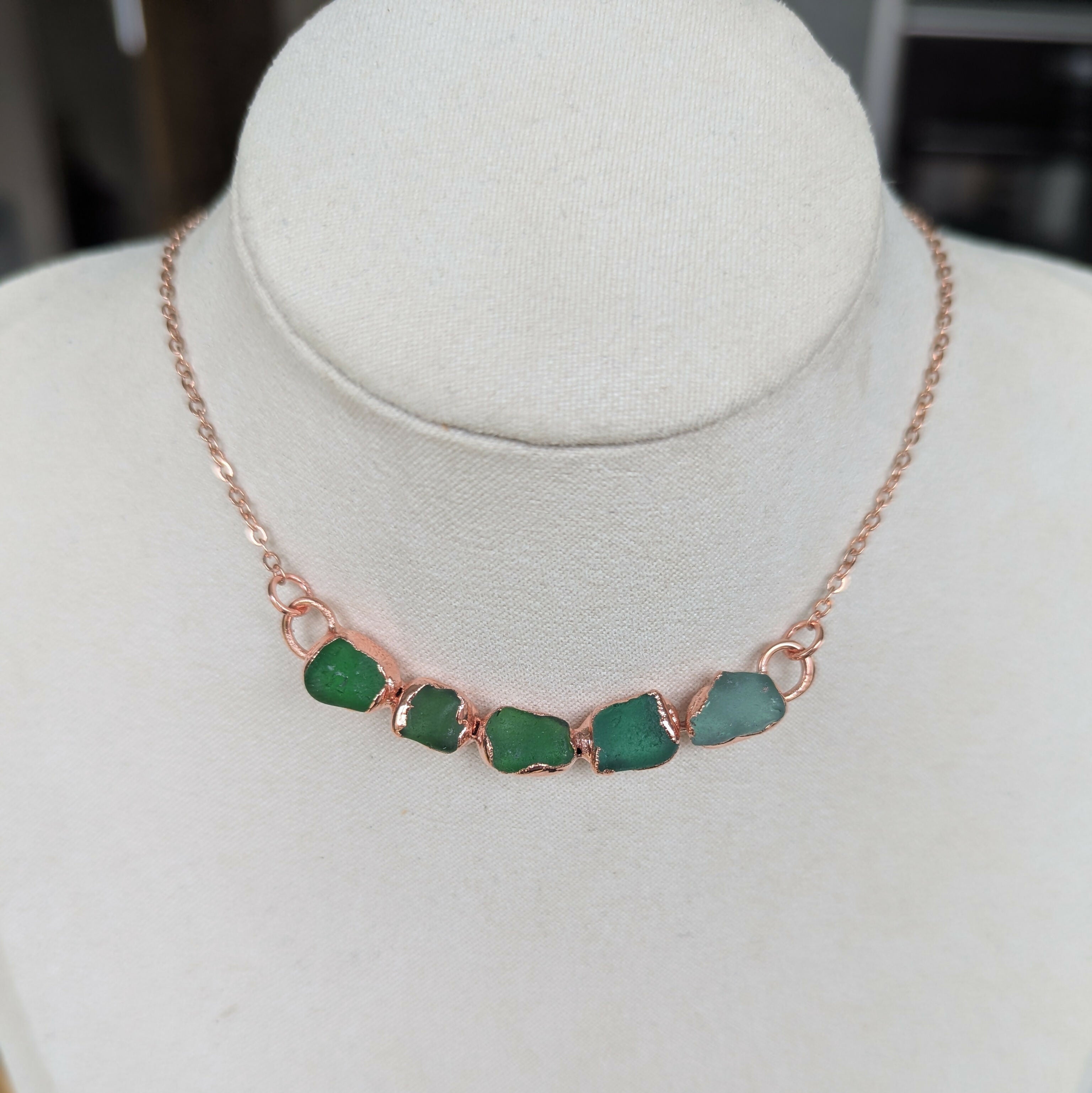 Seaglass Multi Stone Necklace