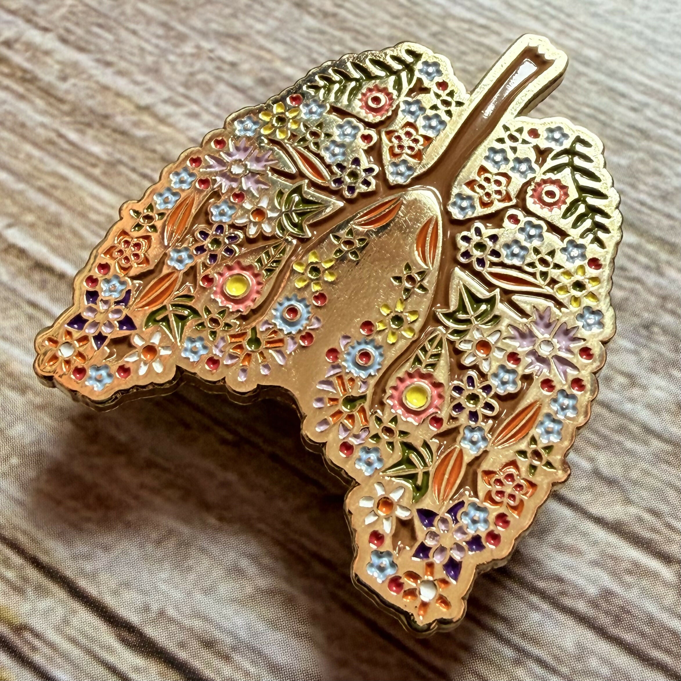 Floral Lungs Pin Badge