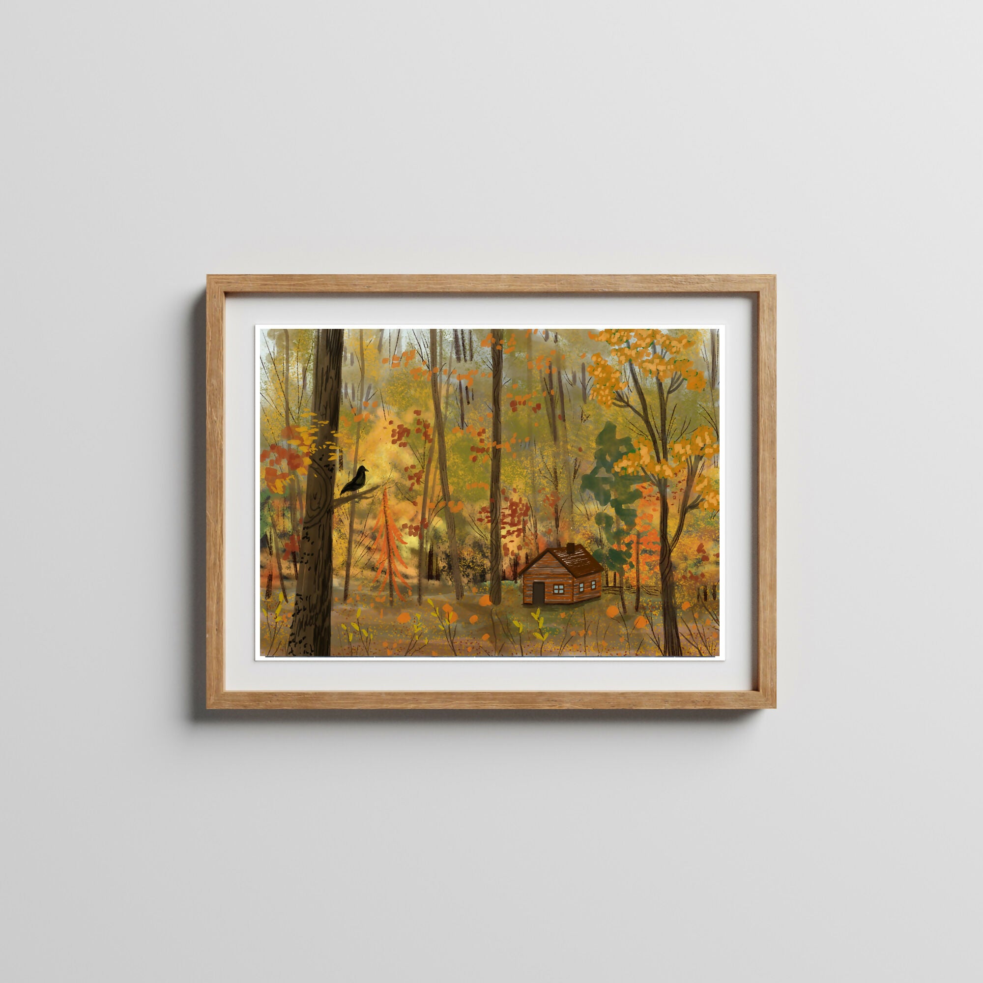 Smoky Mountains Cabin Art Print