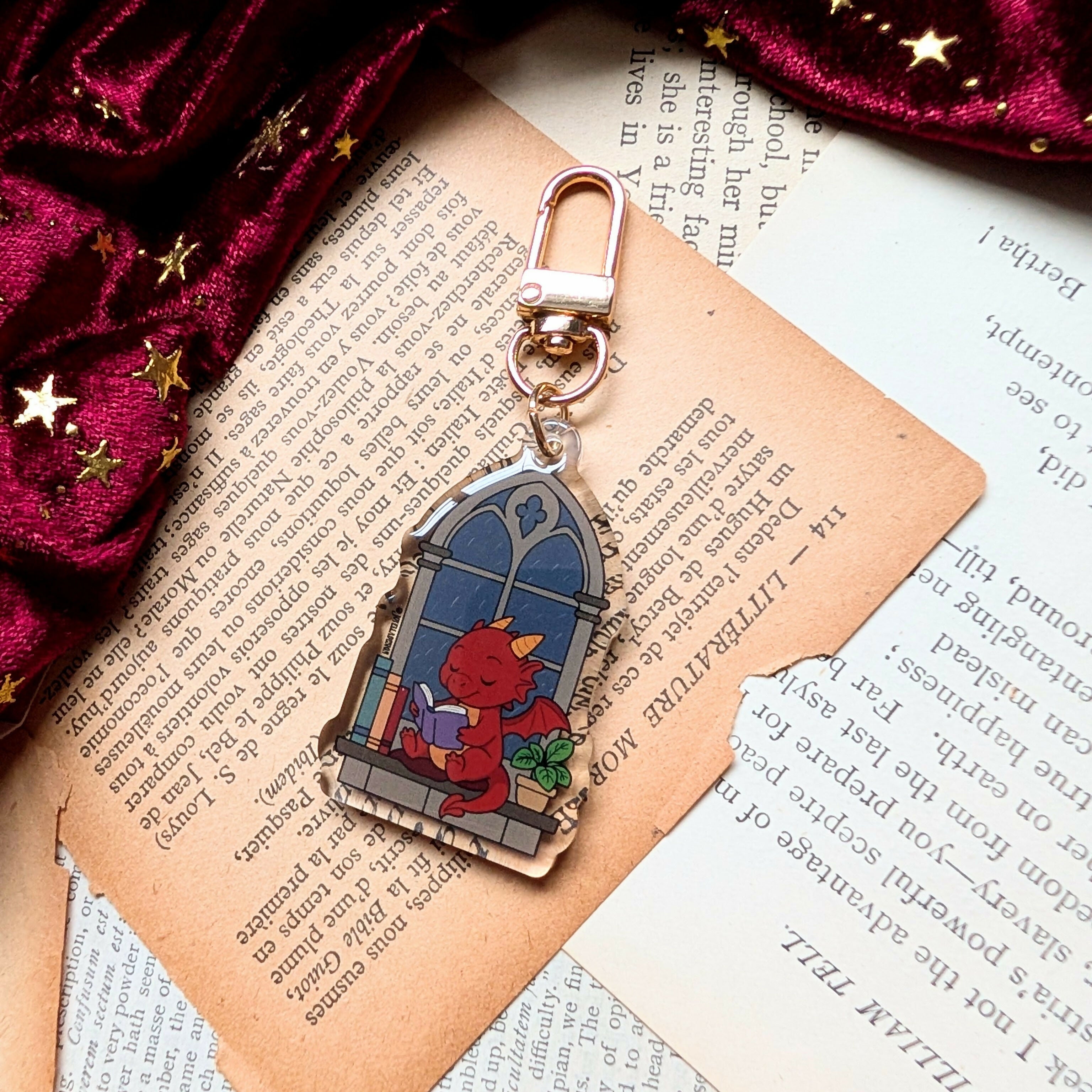 Ember Gothic Window Keyring