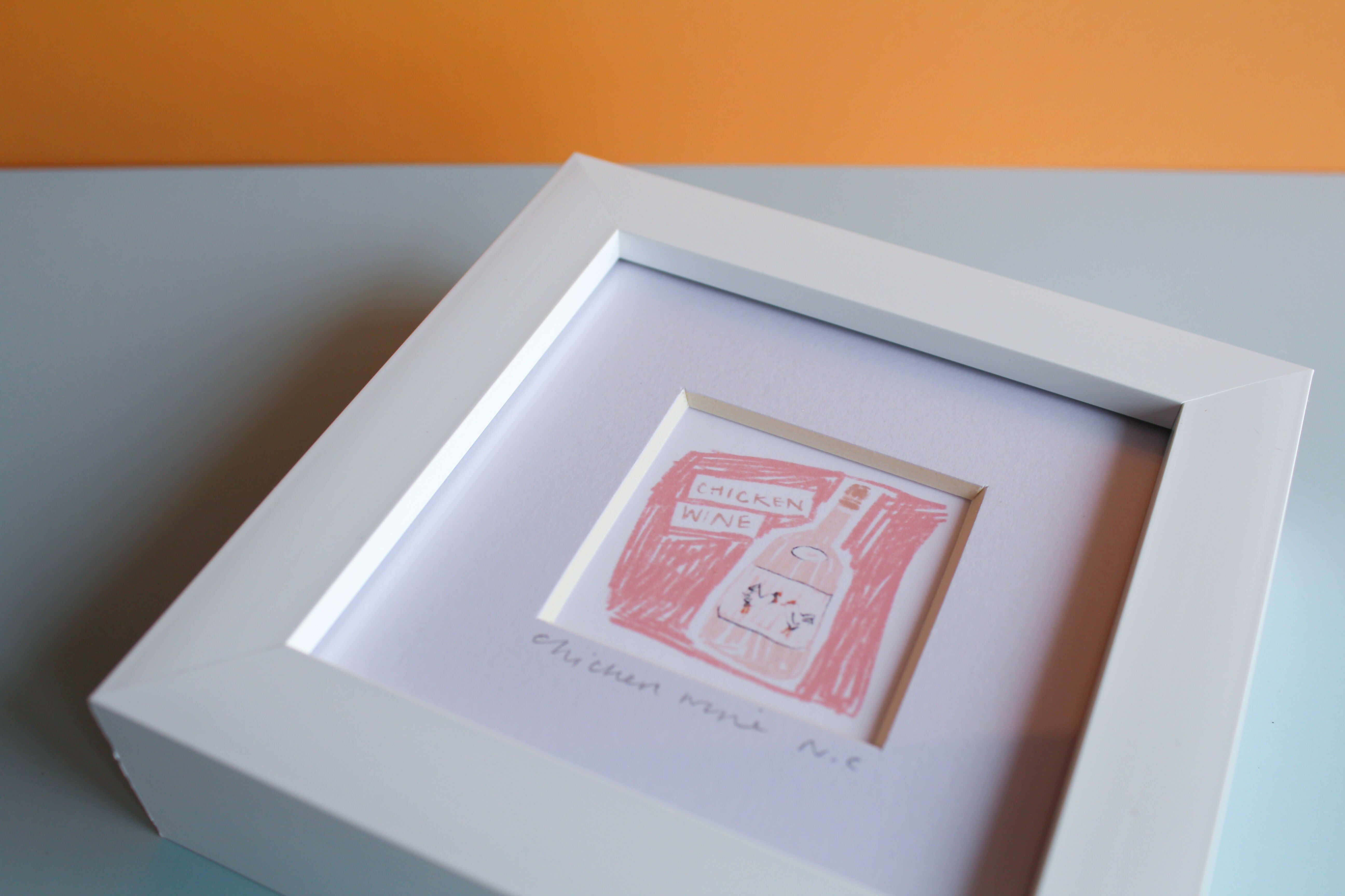 Chicken Wine Mini Print
