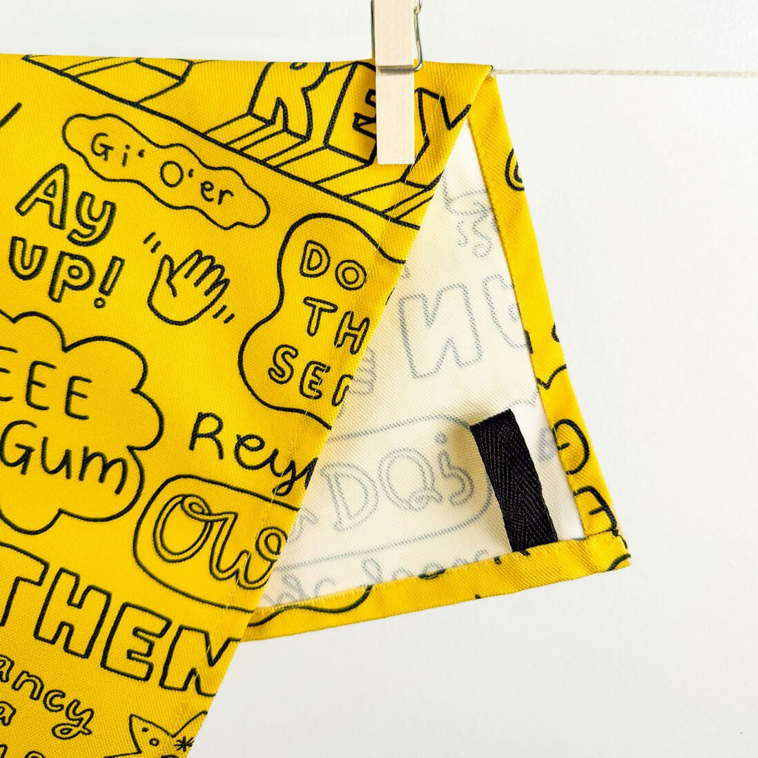 Yorkshire Quotes Tea Towel - Illustrated Home Gift