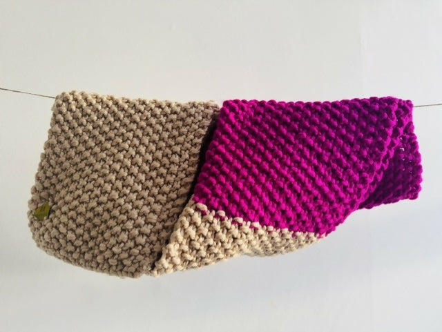 CHUNKY SUPERSOFT 2-COLOUR SCARF